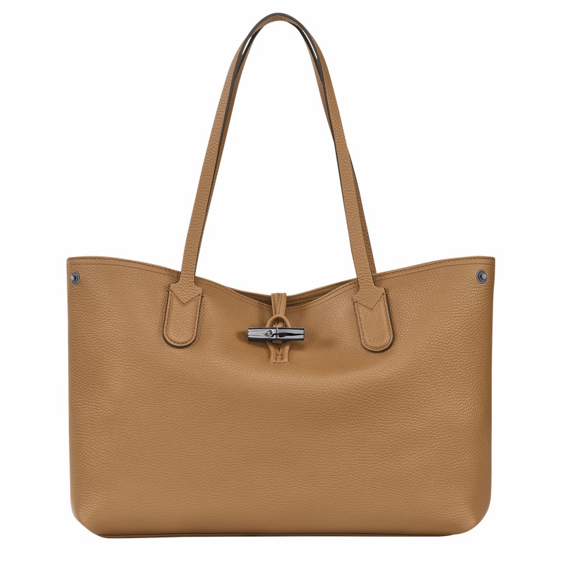 Bolsas Tote Longchamp Le Roseau Essential L Feminino Caqui Brasil | L2686968026