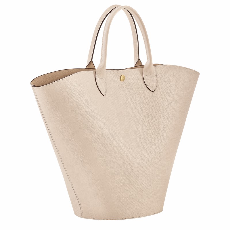 Bolsas Tote Longchamp ÉPURE XL Feminino Branco Brasil | 10260HYZ555