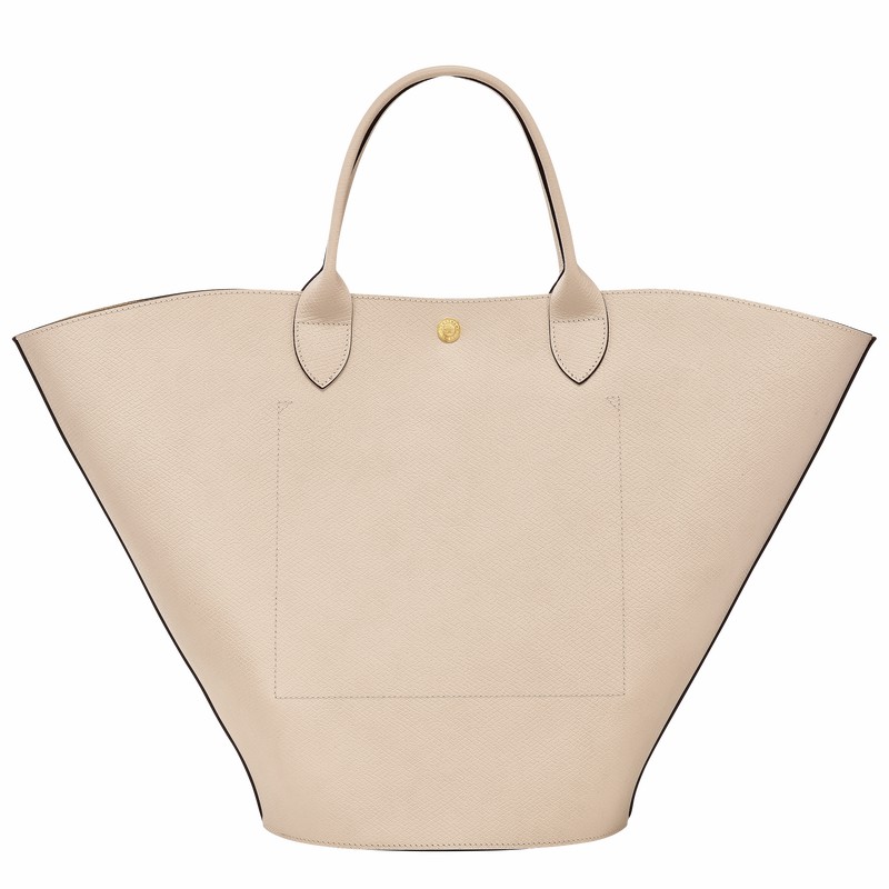 Bolsas Tote Longchamp ÉPURE XL Feminino Branco Brasil | 10260HYZ555