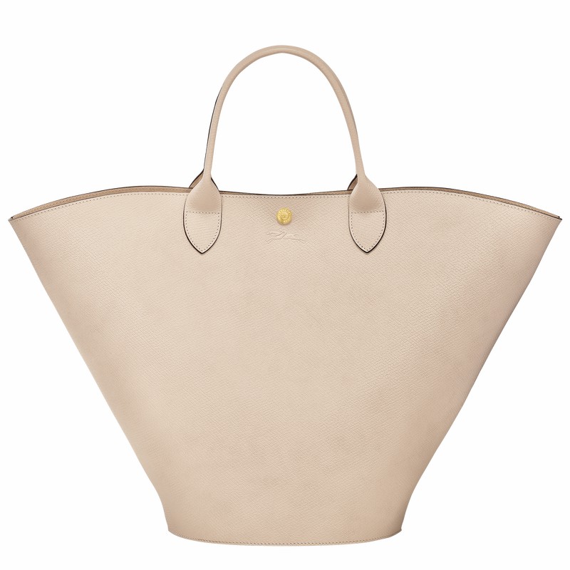 Bolsas Tote Longchamp ÉPURE XL Feminino Branco Brasil | 10260HYZ555