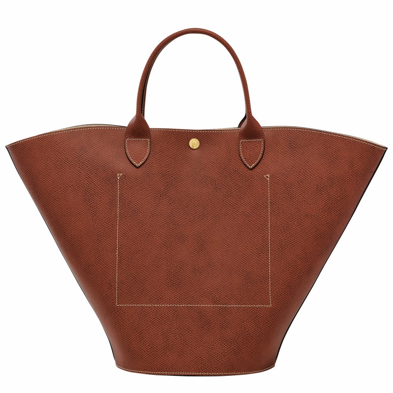 Bolsas Tote Longchamp ÉPURE XL Feminino Marrom Brasil | 10260HYZ035