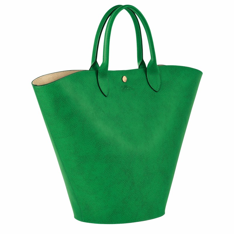 Bolsas Tote Longchamp ÉPURE XL Feminino Verdes Brasil | 10260HYZ129