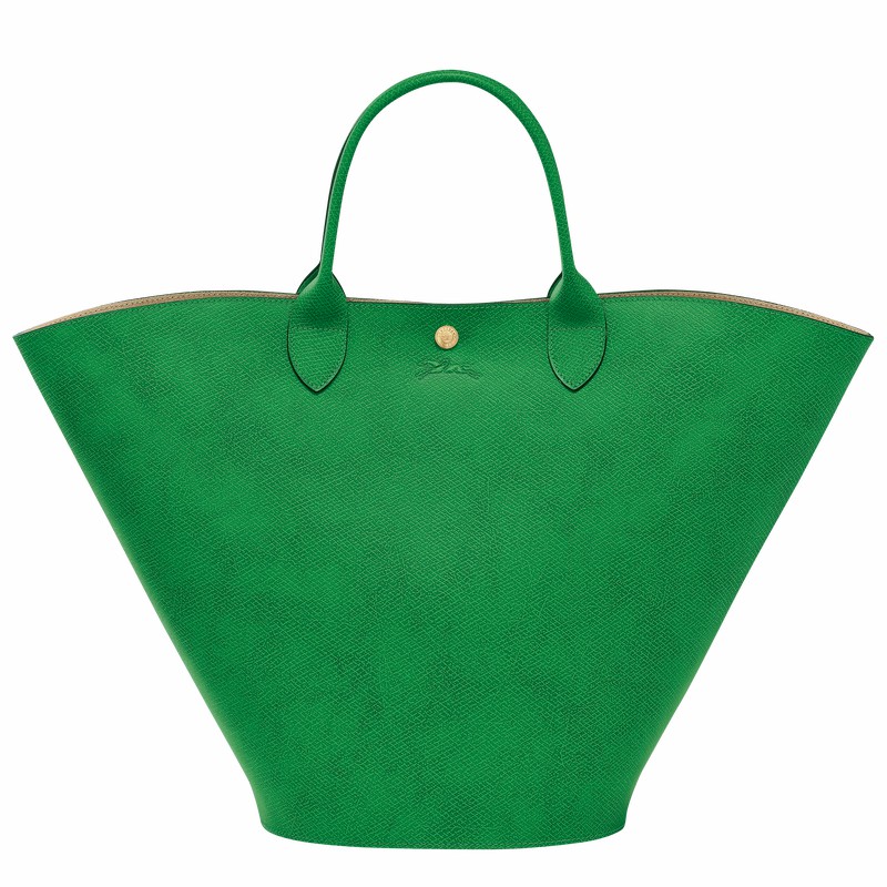 Bolsas Tote Longchamp ÉPURE XL Feminino Verdes Brasil | 10260HYZ129