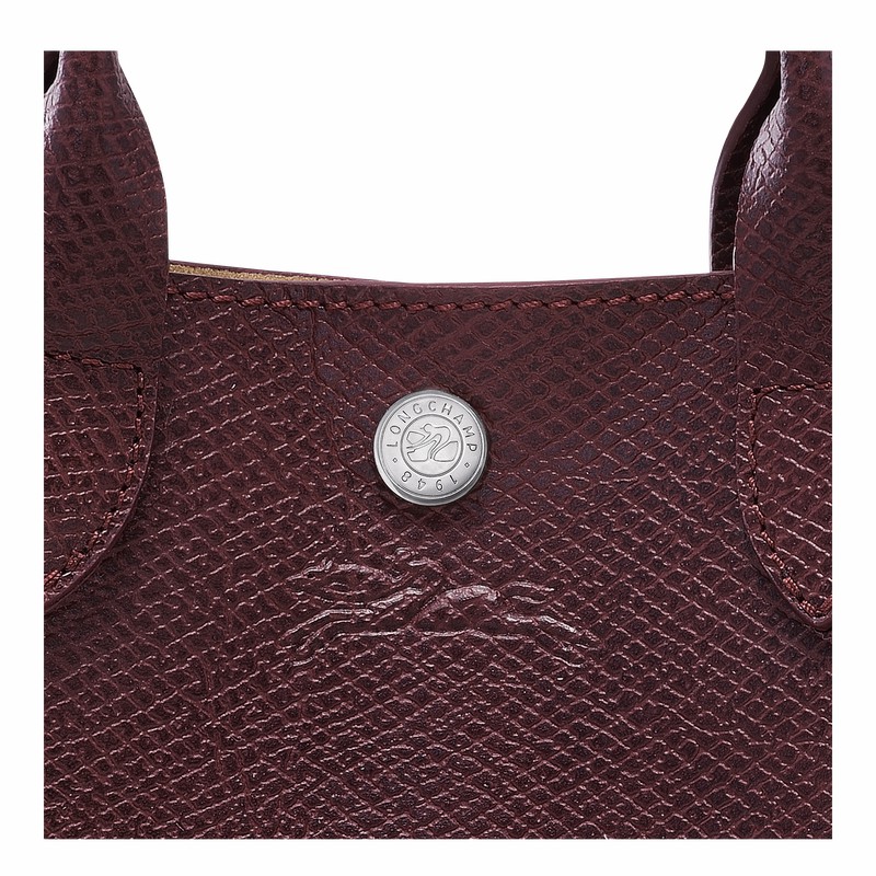 Bolsas Tote Longchamp ÉPURE XS Feminino Bordeaux Brasil | 10269HFH009