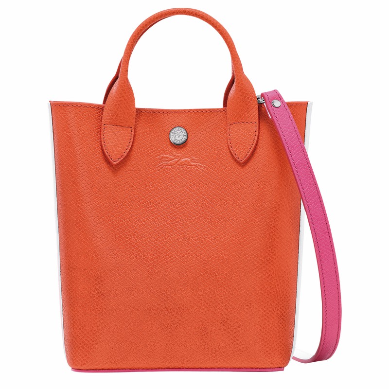 Bolsas Tote Longchamp ÉPURE XS Feminino Laranja Brasil | 10269HFH317