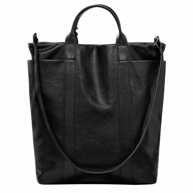 Bolsas Tote Longchamp Parisis M Masculino Pretas Brasil | 10265HFC001-