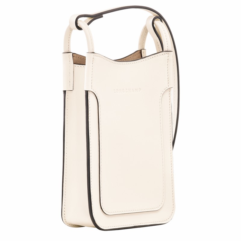 Capa Longchamp Le FOULONNÉ Feminino Branco Brasil | 34200HFI037