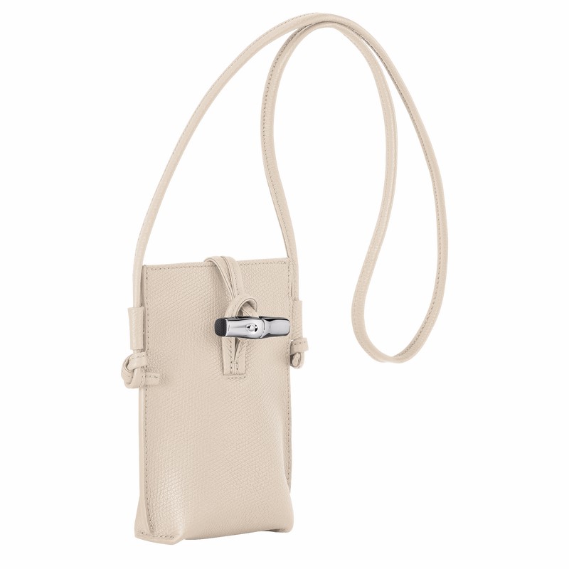 Capa Longchamp Le Roseau Feminino Branco Brasil | 34180HFP555