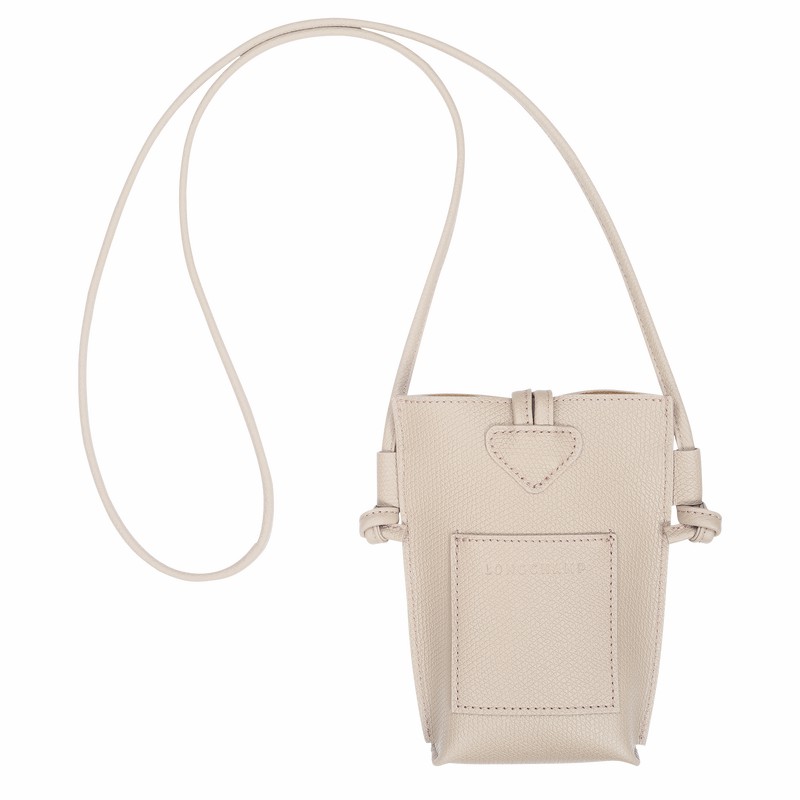 Capa Longchamp Le Roseau Feminino Branco Brasil | 34180HFP555