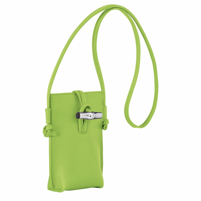 Capa Longchamp Le Roseau Feminino Verdes Brasil | 34180HFP355