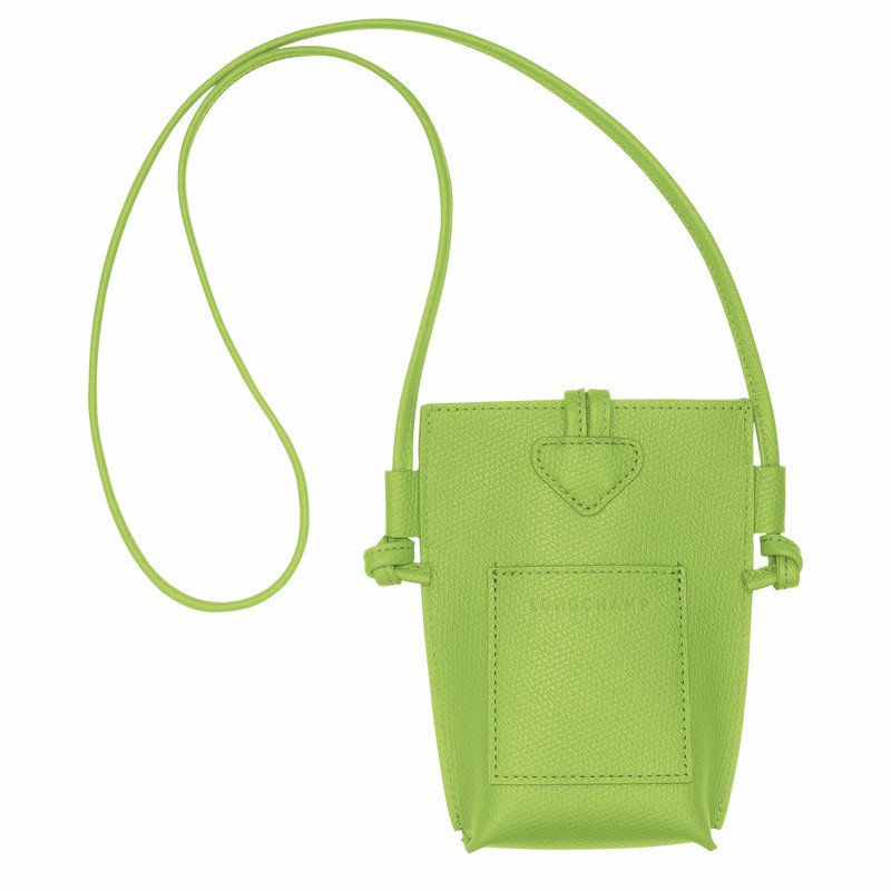 Capa Longchamp Le Roseau Feminino Verdes Brasil | 34180HFP355