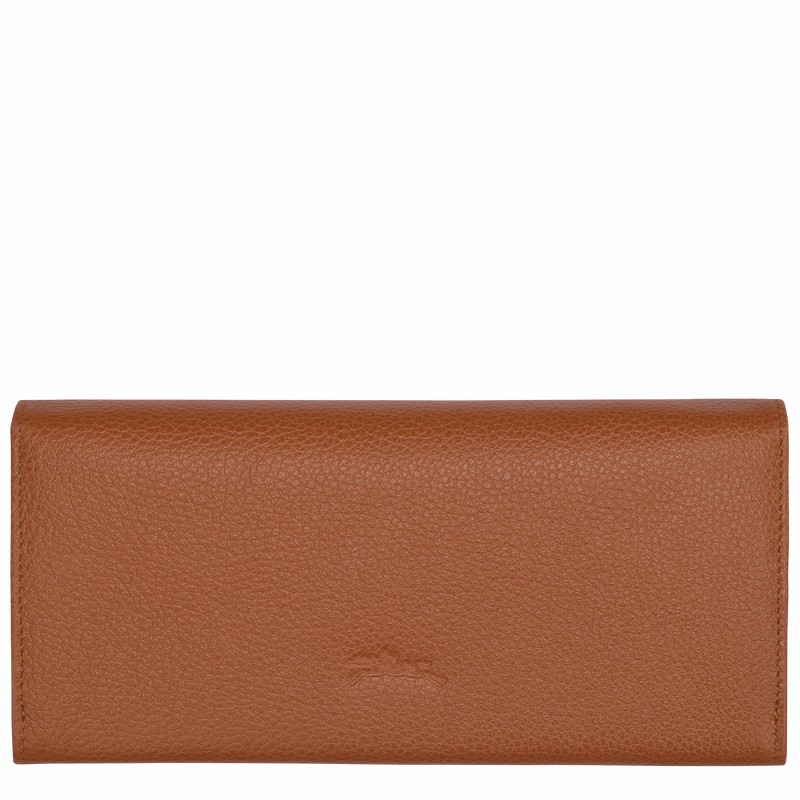 Carteiras Longchamp Le FOULONNÉ Continental Feminino Caramel Brasil | L3044021121