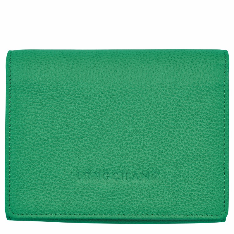 Carteiras Longchamp Le FOULONNÉ Feminino Verdes Brasil | 30021021129