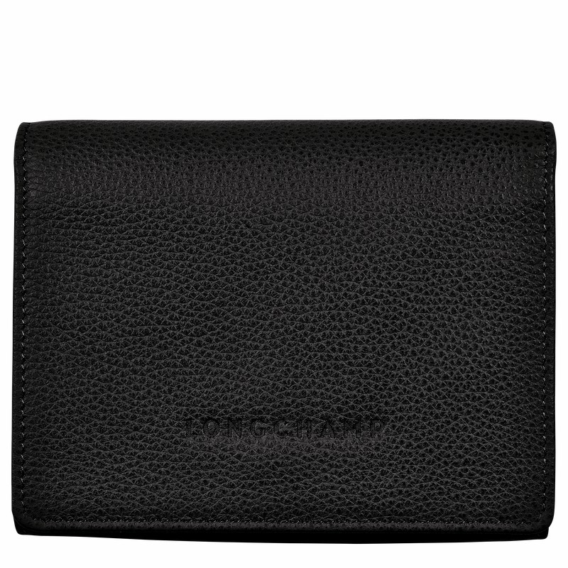 Carteiras Longchamp Le FOULONNÉ Masculino Pretas Brasil | 30021021001-