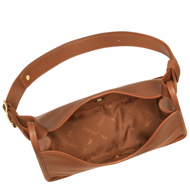 Bolsa Hobo Longchamp Le FOULONNÉ M Feminino Caramel Brasil | 10155021121