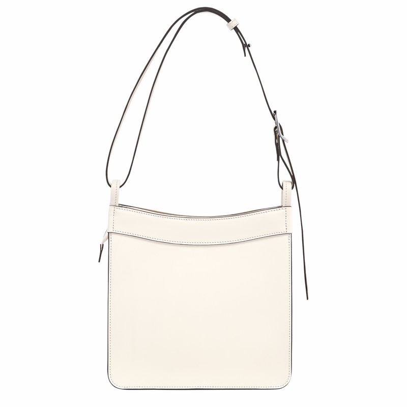 Bolsa Hobo Longchamp Le FOULONNÉ S Feminino Branco Brasil | 10272HFI037