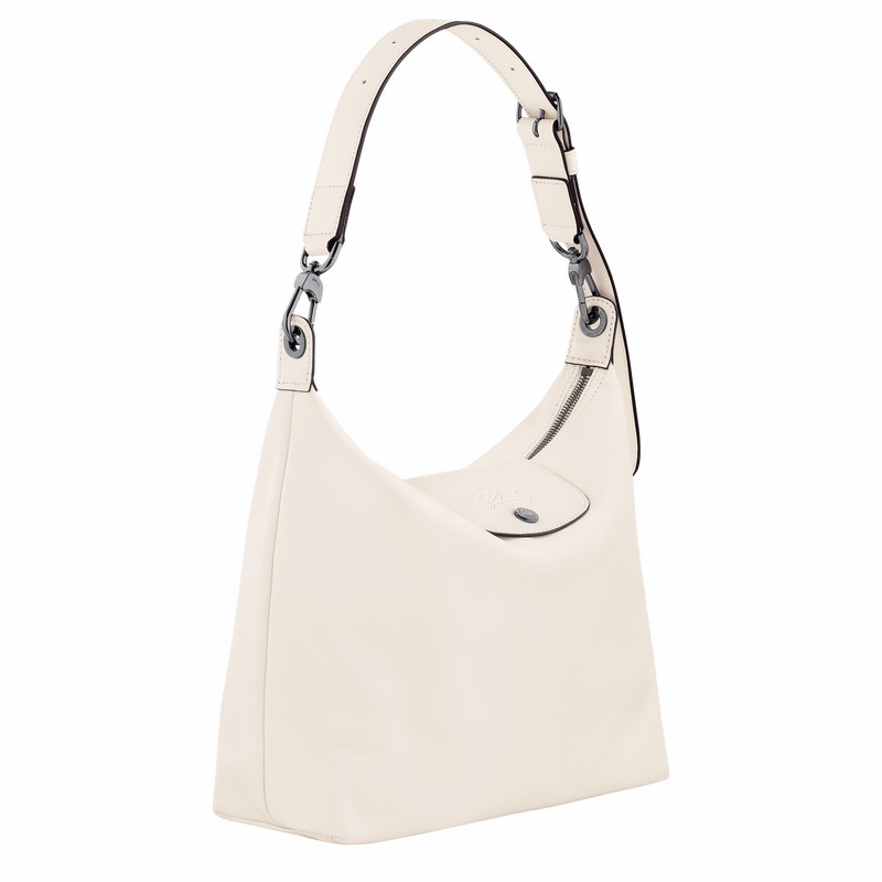 Bolsa Hobo Longchamp Le Pliage Xtra M Feminino Branco Brasil | 10189987037