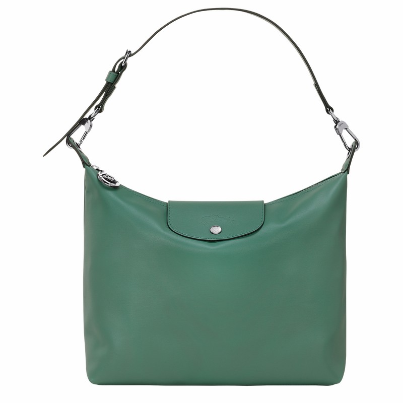 Bolsa Hobo Longchamp Le Pliage Xtra M Feminino Verde Oliva Brasil | 10189987D90