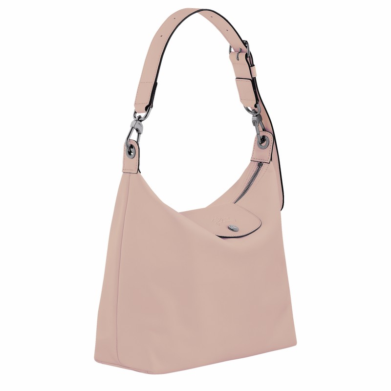 Bolsa Hobo Longchamp Le Pliage Xtra M Feminino Bege Brasil | 10189987542