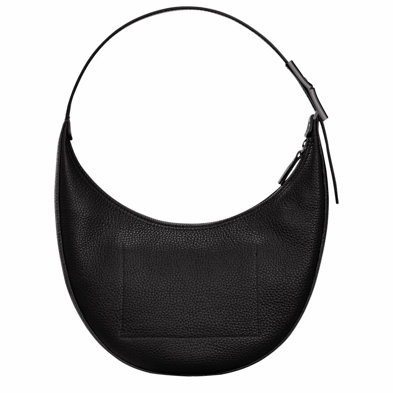 Bolsa Hobo Longchamp Le Roseau Essential M Feminino Pretas Brasil | 10218968001