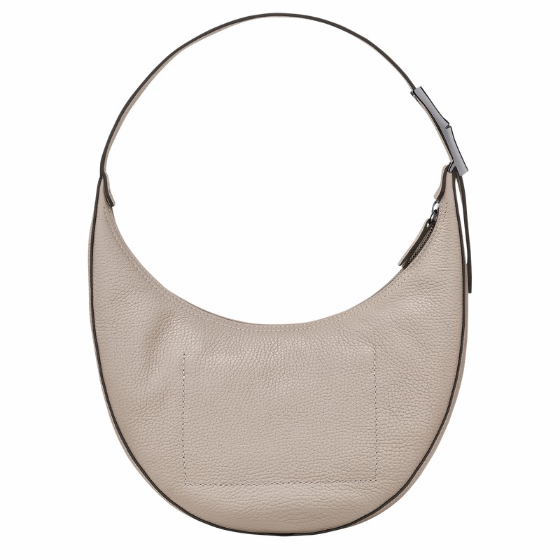 Bolsa Hobo Longchamp Le Roseau Essential M Feminino Cinzentas Brasil | 10218968266