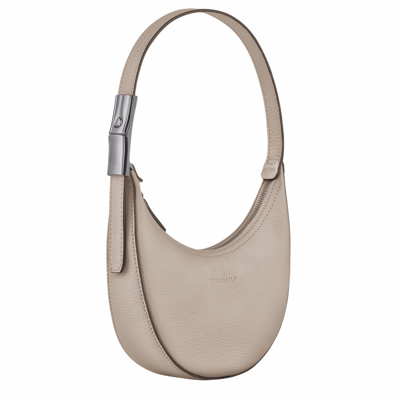 Bolsa Hobo Longchamp Le Roseau Essential S Feminino Cinzentas Brasil | 10217968266