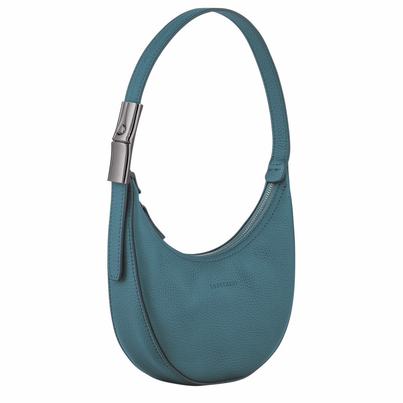 Bolsa Hobo Longchamp Le Roseau Essential S Feminino Azul Claro Brasil | 10217968P89