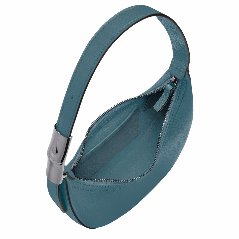 Bolsa Hobo Longchamp Le Roseau Essential S Feminino Azul Claro Brasil | 10217968P89