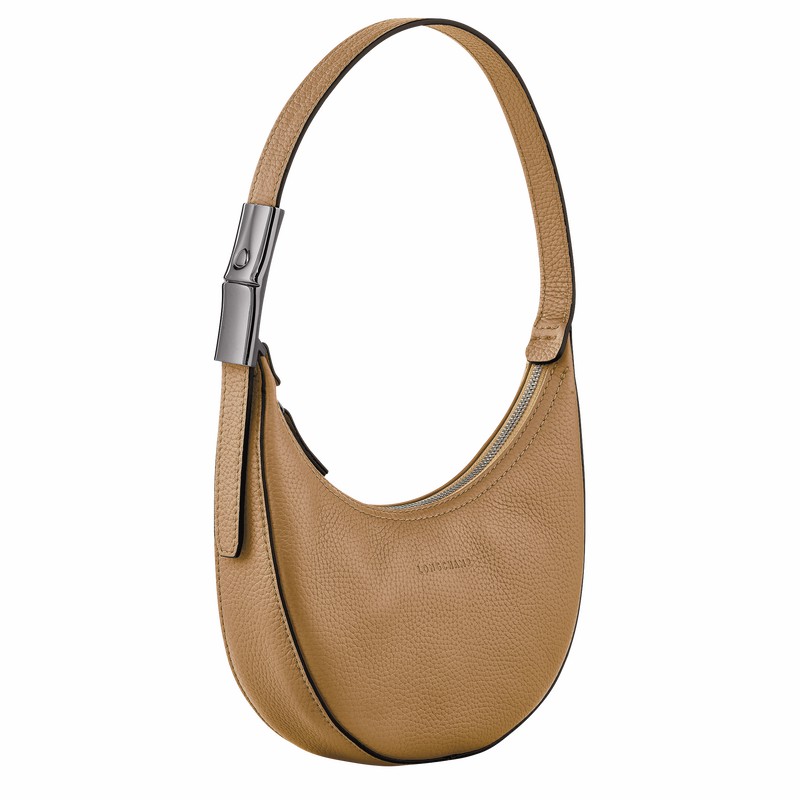 Bolsa Hobo Longchamp Le Roseau Essential S Feminino Caqui Brasil | 10217968026