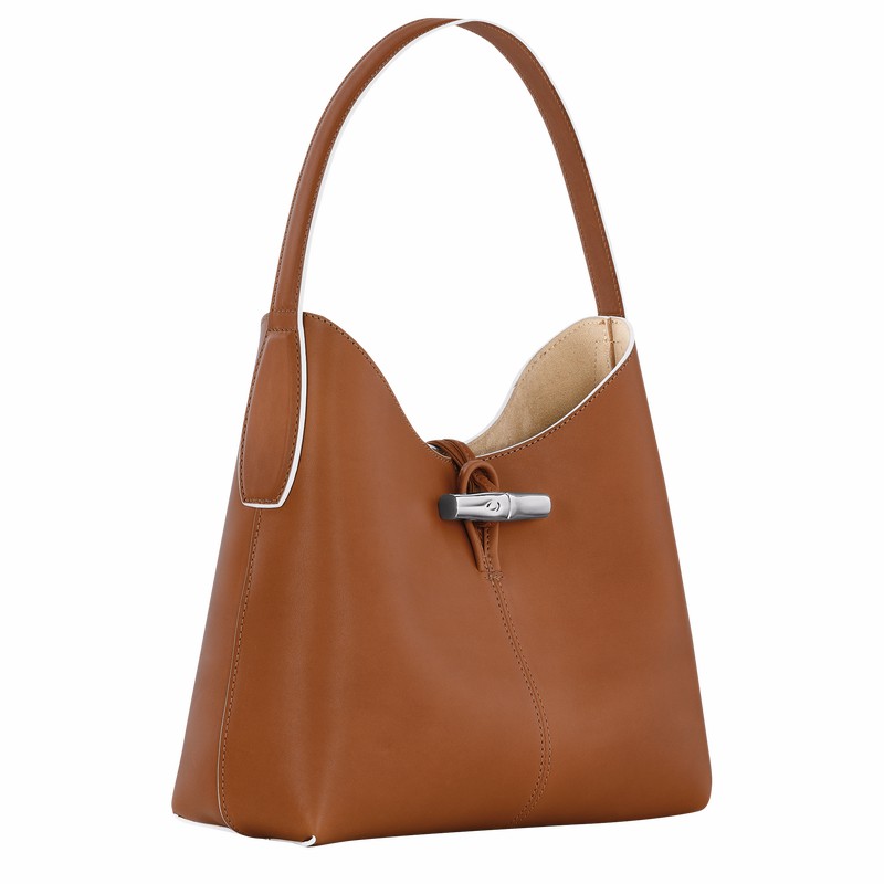 Bolsa Hobo Longchamp Le Roseau M Feminino Marrom Brasil | 10153HQS504