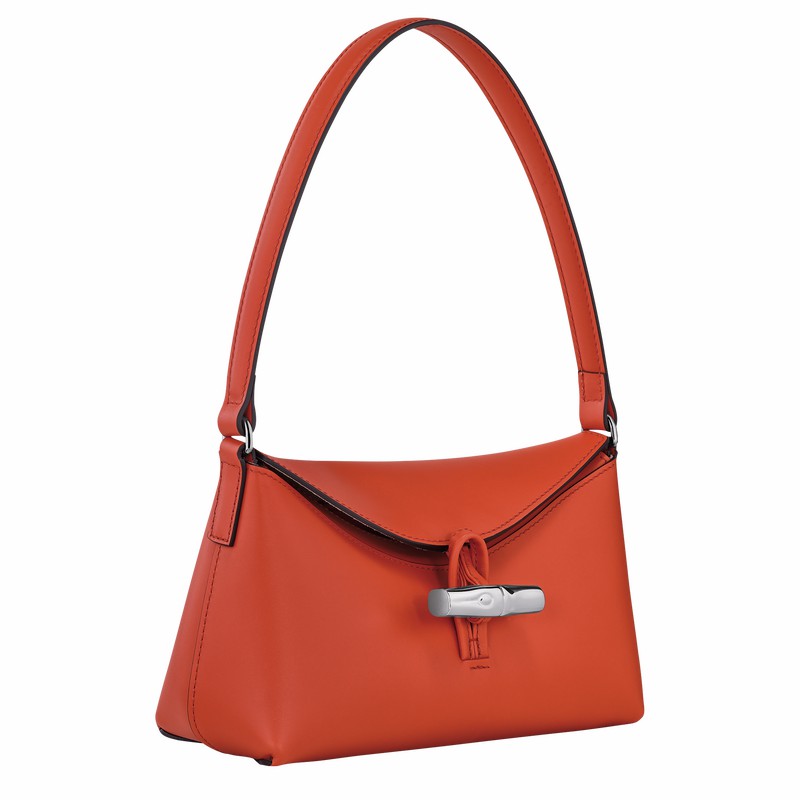 Bolsa Hobo Longchamp Le Roseau S Feminino Laranja Brasil | 10230HCL685