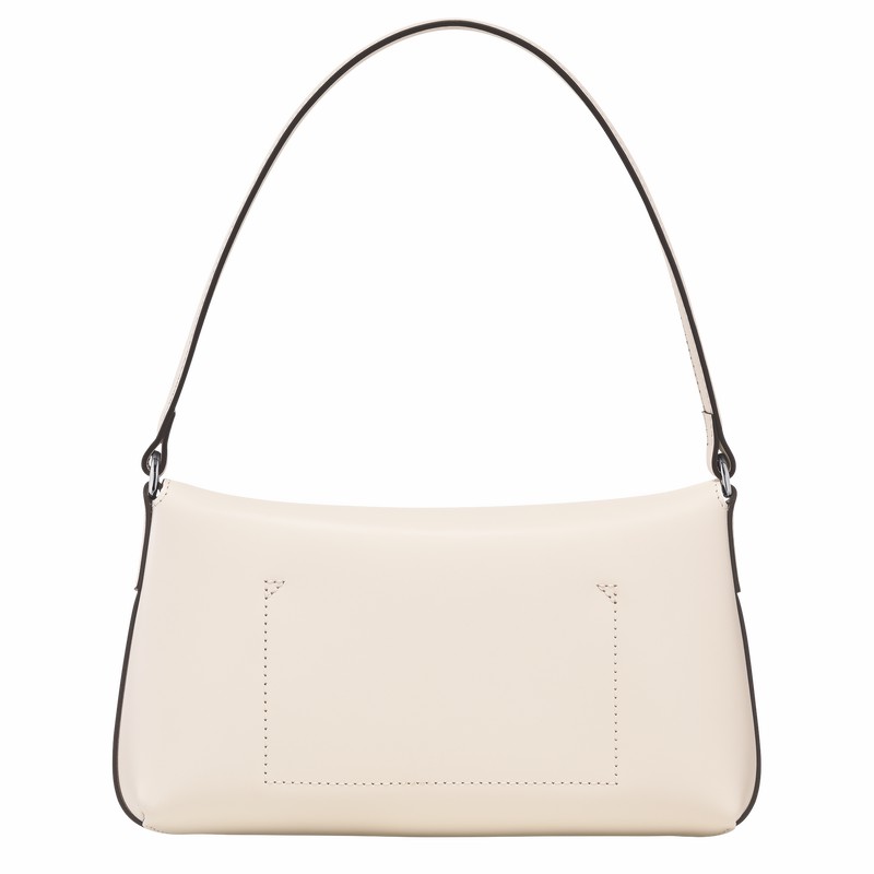 Bolsa Hobo Longchamp Le Roseau S Feminino Branco Brasil | 10230HCL037