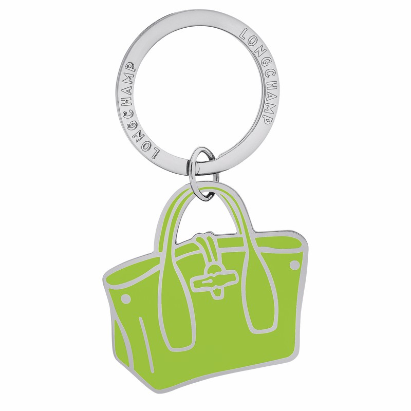 Porta-chaves Longchamp Le Roseau Feminino Verdes Brasil | 36071MET355