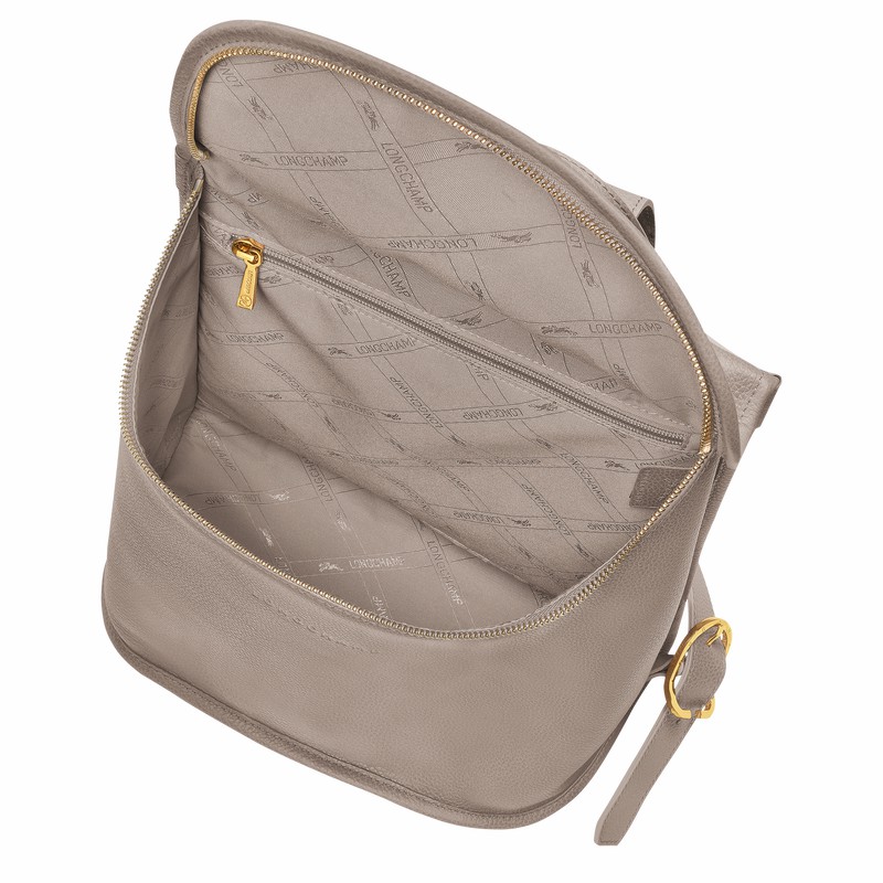 Mochilas Longchamp Le FOULONNÉ Feminino Cinzentas Brasil | 10195021P55