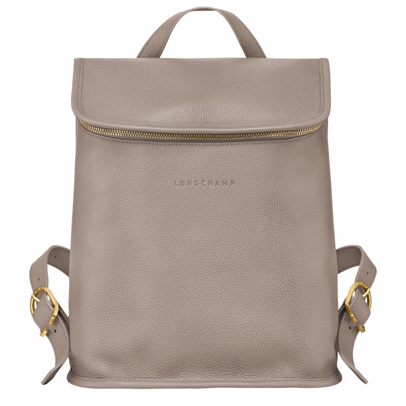 Mochilas Longchamp Le FOULONNÉ Feminino Cinzentas Brasil | 10195021P55