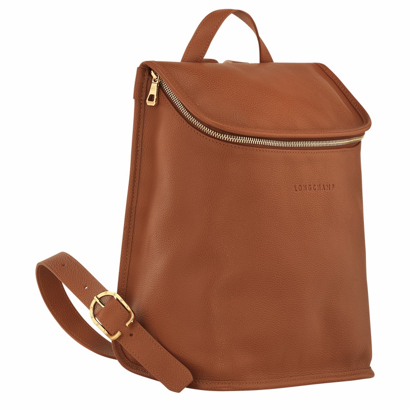 Mochilas Longchamp Le FOULONNÉ Feminino Caramel Brasil | 10195021121