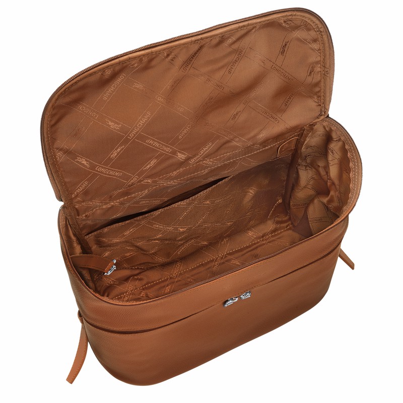 Mochilas Longchamp Le FOULONNÉ Masculino Caramel Brasil | L1617021F72-