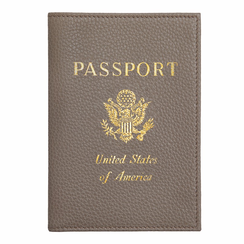 Portador De Passaporte Longchamp Le FOULONNÉ Feminino Cinzentas Brasil | L3416021USP55