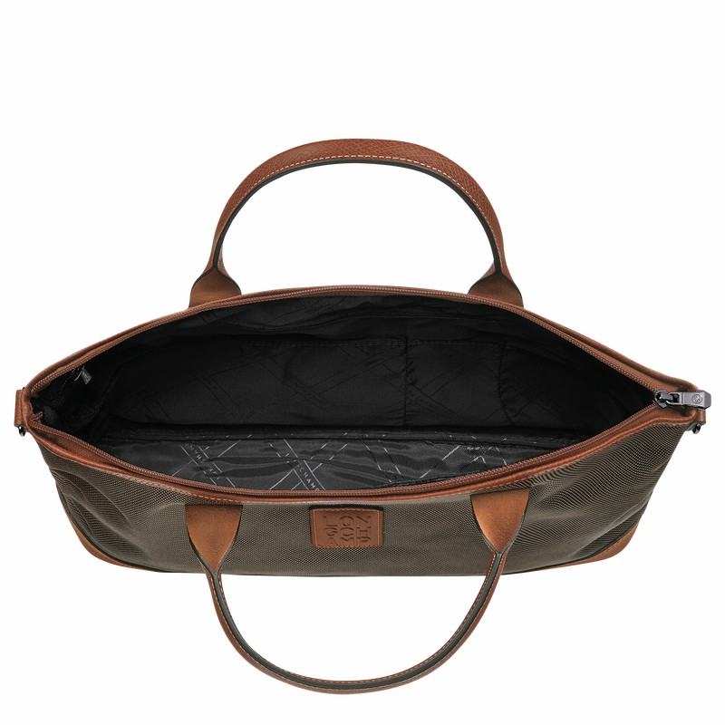 Pasta Longchamp Boxford S Feminino Marrom Brasil | 20032080042