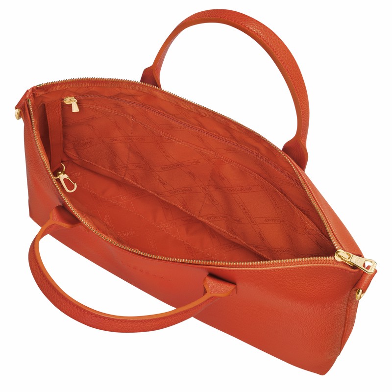 Pasta Longchamp Le FOULONNÉ S Feminino Laranja Brasil | 20032021685