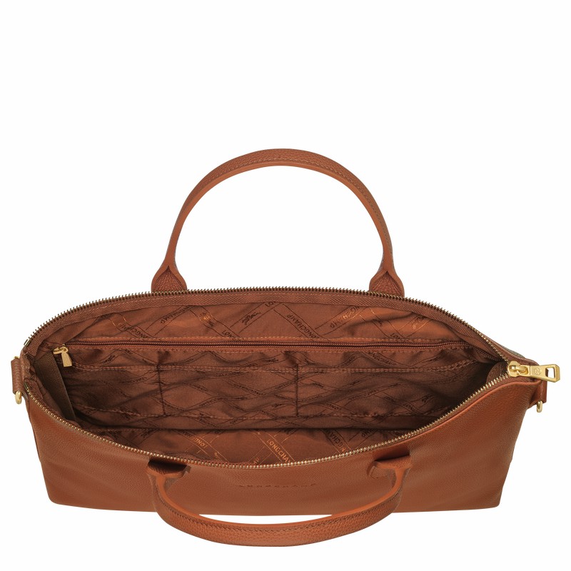 Pasta Longchamp Le FOULONNÉ S Masculino Caramel Brasil | 20032021121-