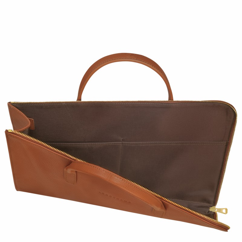 Pasta Longchamp Le FOULONNÉ S Masculino Caramel Brasil | L2115021121-