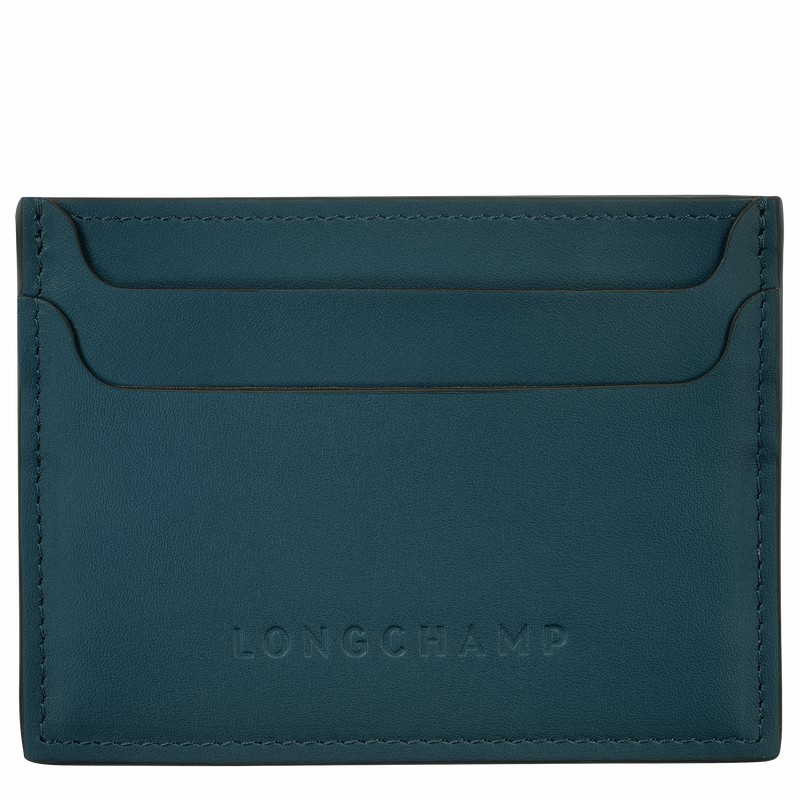 Porta Cartão Longchamp Le FOULONNÉ Feminino Azuis Brasil | L3218HFI806