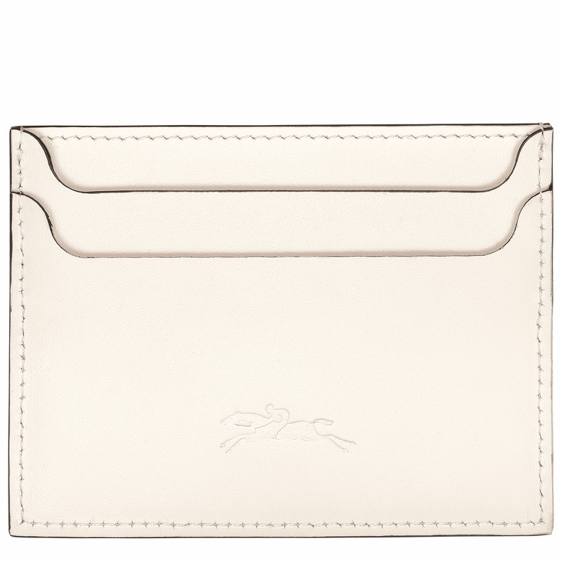 Porta Cartão Longchamp Le FOULONNÉ Feminino Branco Brasil | L3218HFI037