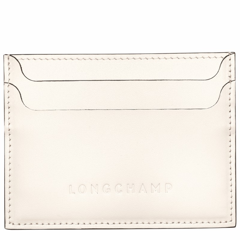 Porta Cartão Longchamp Le FOULONNÉ Feminino Branco Brasil | L3218HFI037