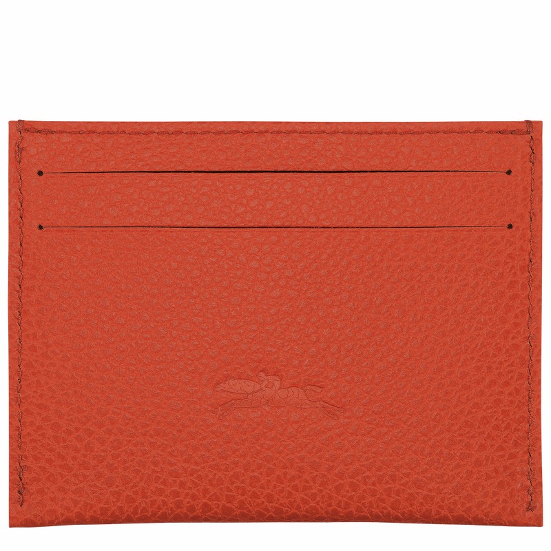 Porta Cartão Longchamp Le FOULONNÉ Feminino Laranja Brasil | L3218021685