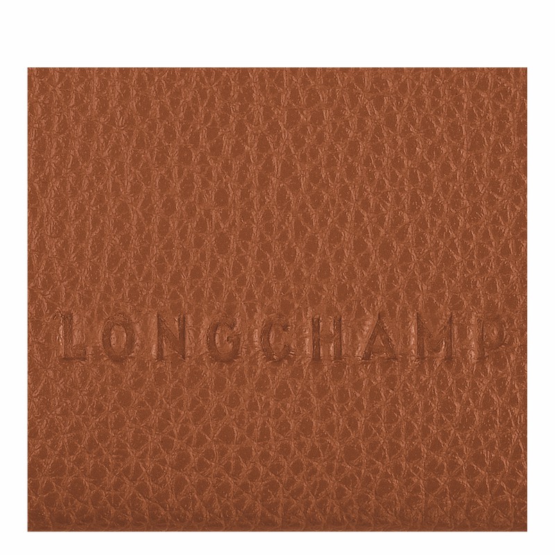 Porta Cartão Longchamp Le FOULONNÉ Feminino Caramel Brasil | L3218021121