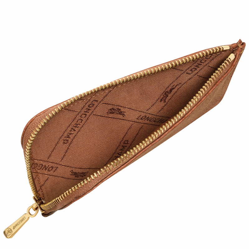 Porta Cartão Longchamp Le FOULONNÉ Feminino Caramel Brasil | 30036021121