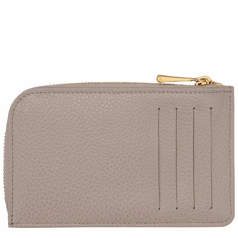 Porta Cartão Longchamp Le FOULONNÉ Feminino Cinzentas Brasil | 30036021P55