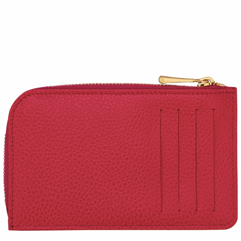 Porta Cartão Longchamp Le FOULONNÉ Feminino Vermelhas Brasil | 30036021C39